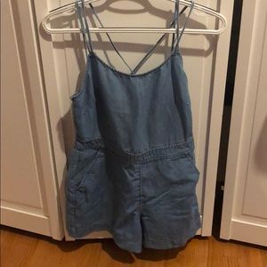 LOFT denim romper